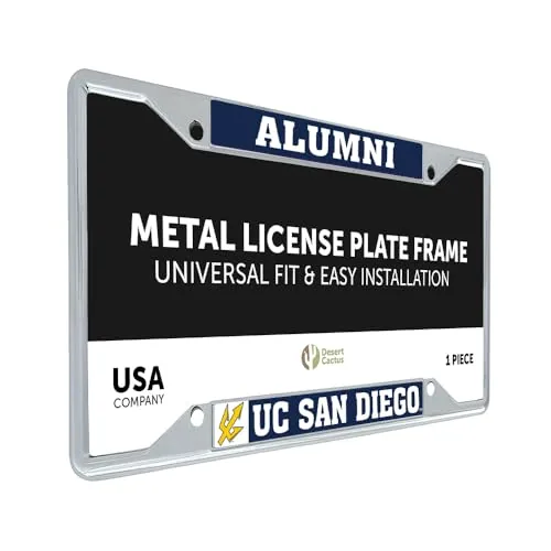 Desert Cactus UCSD Tritons Number Plate Frame