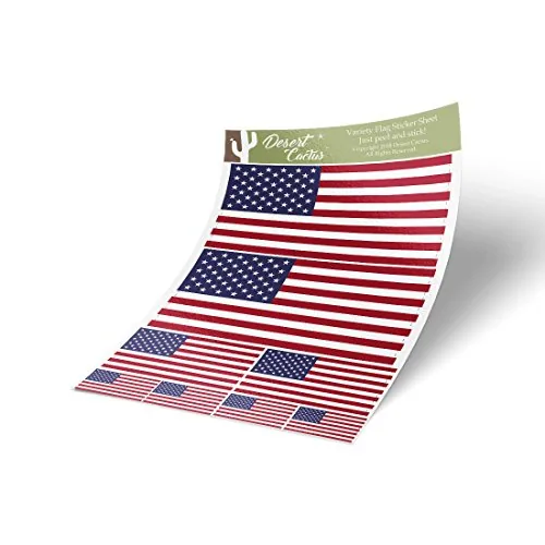 Desert Cactus United States of America USA Stickers