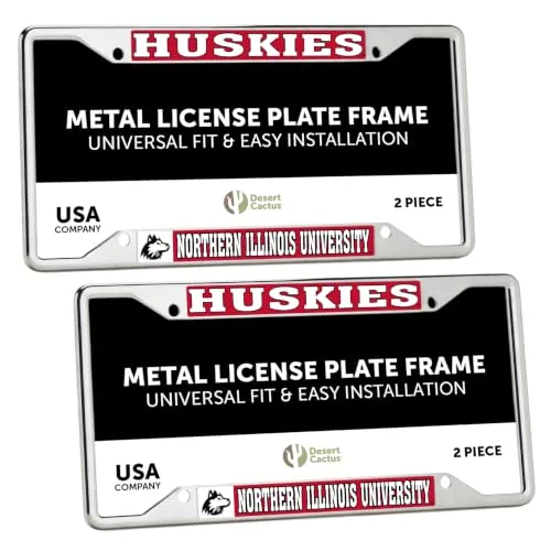 Desert Cactus Northern Illinois Huskies Number Plate Frame