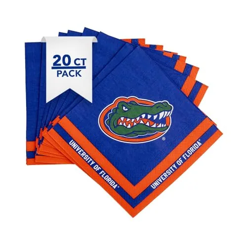 Desert Cactus University of Florida UF Gators Paper Napkins