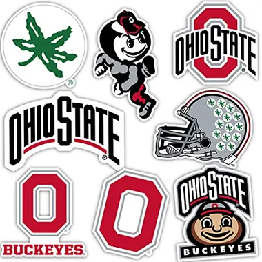 Desert Cactus Ohio State Buckeyes Car Decal