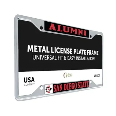 Desert Cactus SDSU San Diego State Aztecs Number Plate Frame